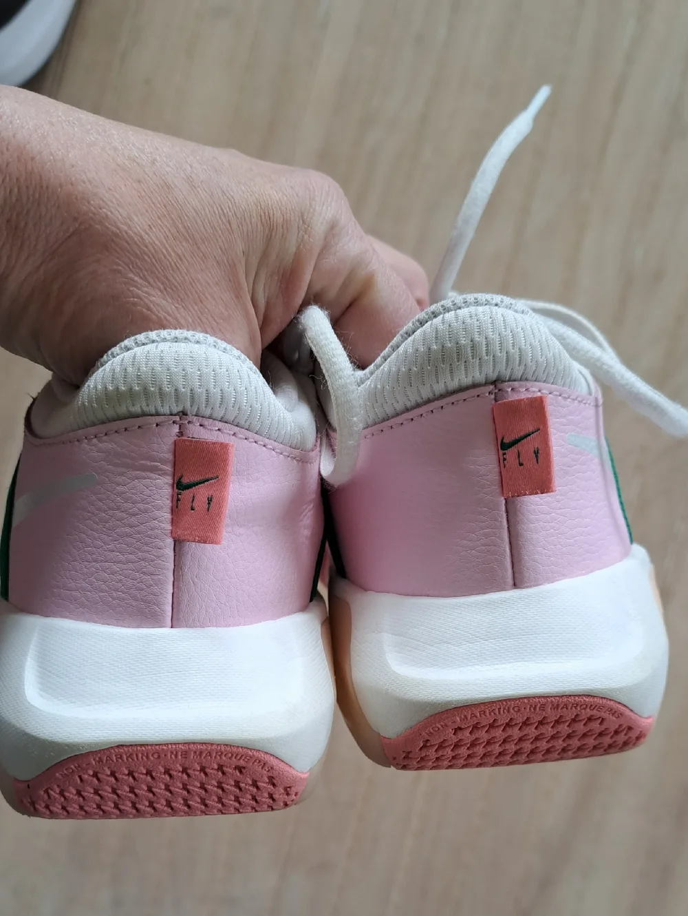 Nike Air Zoom Crossover Pink Foam Malachite GS Basketball Shoes 3.5Y